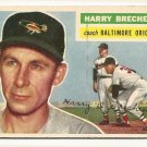1956 Topps baseball card #229 (B) Harry Brecheen EX/NM Baltimore orioles