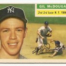1956 Topps baseball card #225 Gil McDougald VG New York Yankees