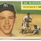 1956 Topps baseball card #225 (C) Gil McDougald poor New York Yankees