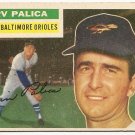 1956 Topps baseball card #206 Erv Palica VG/EX Baltimore orioles