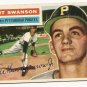 1956 Topps baseball card #204 Art Swanson good Pittsburgh Pirates