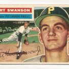 1956 Topps baseball card #204 (B) Art Swanson VG Pittsburgh Pirates