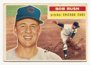 1956 Topps baseball card #214 Bob Rush VG Chicago Cubs