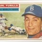 1956 Topps baseball card #190 (B) Carl Furillo VG/EX Brooklyn Dodgers