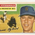 1956 Topps baseball card #198 Ed Fitzgerald VG/EX Washington Nationals