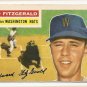 1956 Topps baseball card #198 Ed Fitzgerald VG/EX Washington Nationals