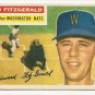 1956 Topps baseball card #198 (C) Ed Fitzgerald VG Washington Nationals