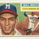 1956 Topps baseball card #185 Bill Burton VG Milwaukee Braves