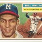 1956 Topps baseball card #185 Bill Burton VG Milwaukee Braves
