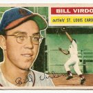 1956 Topps baseball card #170 Bill Virdon VG St. Louis Cardinals