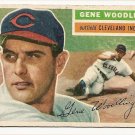 1956 Topps baseball card #163 (B) Gene Woodling VG Cleveland Indians
