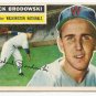 1956 Topps baseball card #157 Dick Brodowski VG/EX Washington Nationals