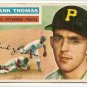 1956 Topps baseball card #153 (B) Frank Thomas VG- Pittsburgh Pirates