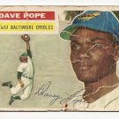 1956 Topps baseball card #154 Dave Pope P/F Baltimore orioles