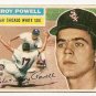 1956 Topps baseball card #144 Leroy Powell VG Chicago white sox