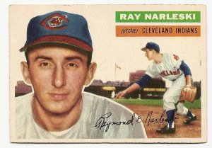 1956 Topps baseball card #133 (B) Ray Narleski EX Cleveland Indians