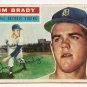 1956 Topps baseball card #126 (B) Jim Brady good (crayon marks on back) Detroit Tigers