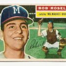 1956 Topps baseball card #131 (B) Bob Roselli good (creased) Milwaukee Braves