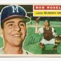 1956 Topps baseball card #131 (B) Bob Roselli good (creased) Milwaukee Braves