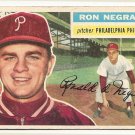 1956 Topps baseball card #7 Ron Negray good (crayon marks on back) Philadelphia Phillies