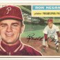 1956 Topps baseball card #7 Ron Negray good (crayon marks on back) Philadelphia Phillies