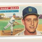 1956 Topps baseball card #57 Duke Maas VG Detroit Tigers