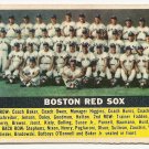 1956 Topps baseball card #111 Boston Red Sox team EX