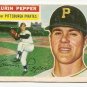 1956 Topps baseball card #108 Laurin Pepper Vg Pittsburgh Pirates