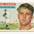 1956 Topps baseball card #104 Bob Lennon VG New York Giants