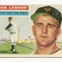 1956 Topps baseball card #104 Bob Lennon VG New York Giants