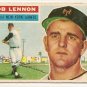 1956 Topps baseball card #104 (B) Bob Lennon good (crayon marks on back) New York Giants