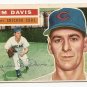 1956 Topps baseball card #102 (B) Jim Davis VG Chicago Cubs