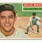 1956 Topps baseball card #103 Willie Miranda VG Baltimore Orioles