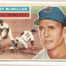 1956 Topps baseball card #123 Roy McMillan EX/NM Cincinnati Reds