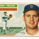 1956 Topps baseball card #117 Virgil Trucks G/VG Detroit Tigers