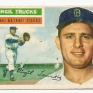 1956 Topps baseball card #117 (B) Virgil Trucks VG Detroit Tigers