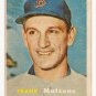 1957 Topps baseball card #355 Frank Malzone - G/VG