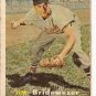 1957 Topps baseball card #382 Jim Bridweser - fair (writing on back)
