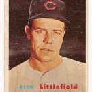 1957 Topps baseball card #346 Dick Littlefield VG