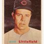 1957 Topps baseball card #346 Dick Littlefield VG