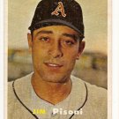 1957 Topps baseball card #402 Jim Pisoni EX-