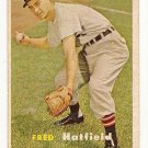 1957 Topps baseball card #278 Fred Hatfield VG