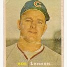 1957 Topps baseball card #371 Bob Lennon G-