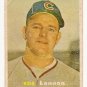 1957 Topps baseball card #371 Bob Lennon G-