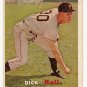 1957 Topps baseball card #308 Dick Hall VG/EX