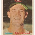 1957 Topps baseball card #263 George Strickland - good