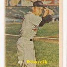 1957 Topps baseball card #311 Al Pilarcik - good