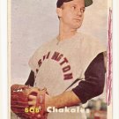 1957 Topps baseball card #261 (B) Bob Chakales VG (ink on front)