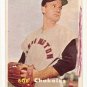 1957 Topps baseball card #261 (B) Bob Chakales VG (ink on front)