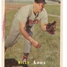 1957 Topps baseball card #244 Billy Loes VG